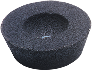 4/3 x 2 x 5/8-11'' - Silicon Carbide 16 Grit Type 11 - Resin Cup Wheel - All Tool & Supply