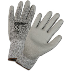 HPPE High Performance Yarn Shell, Gray Polyurethane Palm Cut Resistant Gloves X-Large - All Tool & Supply