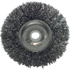 4″ Diameter-1/2″-3/8″ Arbor Hole - Crimped Steel Wire Straight Wheel - All Tool & Supply