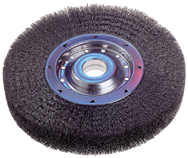 12 in. Diameter - 2 Arbor Hole - Crimped Steel Wire Straight Wheel - All Tool & Supply