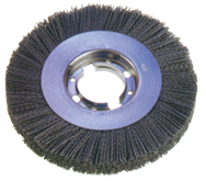 6" Diameter - 2" Arbor Hole - 120 SC Abrasive Nylon Straight Wheel - All Tool & Supply