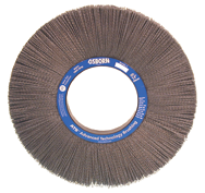 8" Diameter - 1-1/4" Arbor Hole - Rd Crimped Nylon Abrasive Straight Wheel - All Tool & Supply