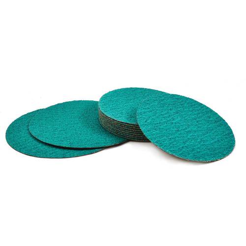 15″ x No Hole-50 Grit - Green Zirconium - Cloth Sanding PSA Disc - All Tool & Supply