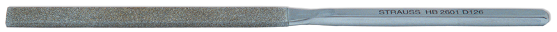 4'' Diamond Length - 8-1/2'' OAL (10.4 x 2.8mm) - Medium Grit - Equalling Diamond Heavy Duty File - All Tool & Supply