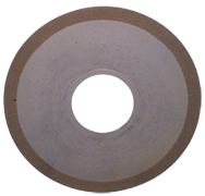 6 x 1 x 1-1/4'' - 1/8'' Abrasive Depth - 150 Grit - 3/8 Rim CBN Dish Wheel - Type D12A2 - All Tool & Supply