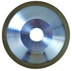 6 x 1 x 1-1/4'' - 1/8'' Abrasive Depth - 150 Grit - 3/8 Rim Type D12A2 Diamond Dish Wheel - All Tool & Supply