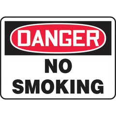 Sign, Danger No Smoking, 10″ × 14″, Plastic - All Tool & Supply