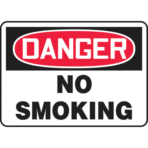 Sign, Danger No Smoking, 10″ × 14″, Aluminum - All Tool & Supply