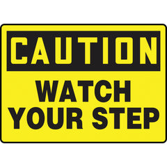 Sign, Caution Watch Your Step, 10″ × 14″, Vinyl - All Tool & Supply