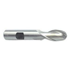 7/8'' Dia. - 4-1/4'' OAL - Uncoated HSS - Ball End SE EM - 2 FL - All Tool & Supply