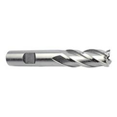 16mm Dia. x 3-3/4 Overall Length 4-Flute Square End M-42 Cobalt SE End Mill-Round Shank-Center Cut-Uncoated - All Tool & Supply