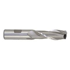 3/4 Dia. x 6-1/4 Overall Length 2-Flute Square End High Speed Steel SE End Mill-Round Shank-Center Cut-Uncoated - All Tool & Supply