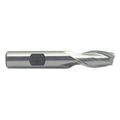 1/2 Dia. x 3-1/4 Overall Length 2-Flute Square End M-42 Cobalt SE End Mill-Round Shank-Center Cut-Uncoated - All Tool & Supply