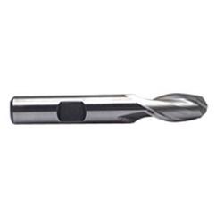 3/8'' Dia. - 2-1/2'' OAL - Uncoated M-42 Cobalt - Ball End SE EM - 2 FL - All Tool & Supply