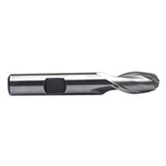 5/16'' Dia. - 2-1/2'' OAL - Uncoated M-42 Cobalt - Ball End SE EM - 2 FL - All Tool & Supply