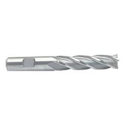 3/8 Dia. x 3-1/4 Overall Length 4-Flute Square End M-42 Cobalt SE End Mill-Round Shank-Center Cut-Uncoated - All Tool & Supply