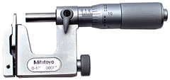 0 - 1'' Measuring Range -  .0001 Graduation - Friction Thimble - Carbide Face - Multi-Anvil Micrometer - All Tool & Supply