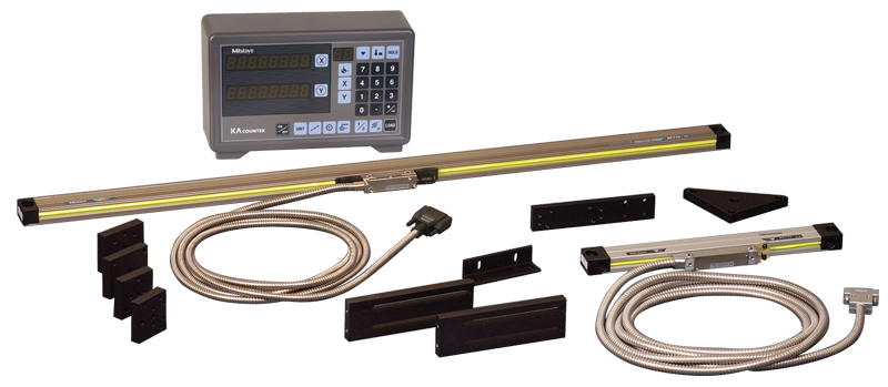 Digital Readout System - #174-173PM2K; 2-Axis; 12 x 36'' Series ABS-AOS; For Milling Applications - All Tool & Supply