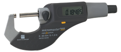 1 - 2" / 25 - 50mm Measuring Range - .0002 Accur. - Friction Thimble - Carbide Face - Micromaster Electronic Outside Micrometer - All Tool & Supply