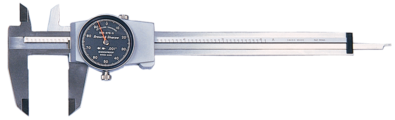 0 - 6'' Measuring Range (.001 Grad.) - Dial Caliper - #599-579-5 - All Tool & Supply