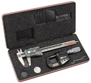 #S766AZ - Electroic Tool Set - Includes 0-6" Electronic Slide Caliper and 0-1" Electronic Outside Micrometer - All Tool & Supply