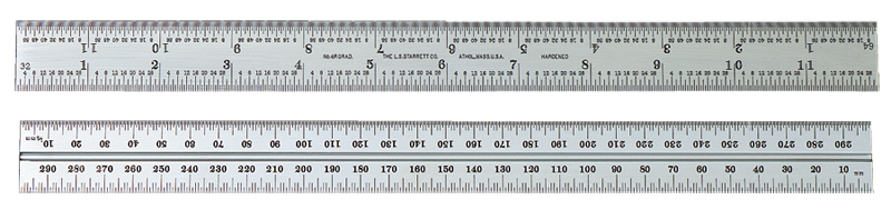 #CB12-16R - 12'' - 16R Graduation - Chrome - Combination Square Blade - All Tool & Supply