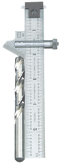 #22C - 6" Length; 59° Bevel Head (Graduation in 32nds) - Drill Point Gage - All Tool & Supply