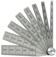 #269A - 8 Leaf - 1/10 to 1/2 x .001 Range - Taper Gage - All Tool & Supply