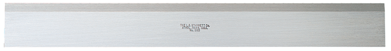 #387-12 - 12'' Long x 1-13/32'' Wide x 11/16'' Thick - Steel Straight Edge With Bevel & 32nds Graduations - All Tool & Supply