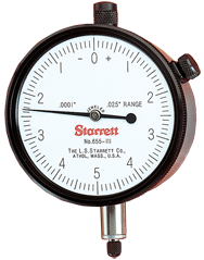 #655-441J - 1" Total Range - 0-100 Dial Reading - AGD 3 Dial Indicator - All Tool & Supply