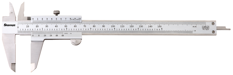 #125MEA-8/200 - 0 - 8 / 0 - 200mm Measuring Range (.002 /0.02mm Grad.) - Vernier Caliper - All Tool & Supply