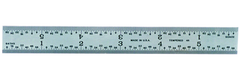 #C604RE-6 - 6" Long - 4R Graduation - 3/4'' Wide - Spring Tempered Chrome Scale - All Tool & Supply