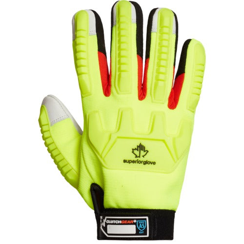 Dexterous, high-visibility mechanic gloves with winter protection down to -15°C / 5°F