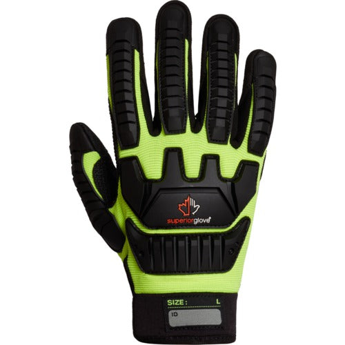 Dexterous, impact resisting gloves with a strong grip