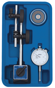 Set Contains: 1" Indicator w/Fine Adj Mag Base - AGD 2 Dial Indicator with Fine Adjustment Mag Base - All Tool & Supply