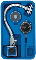 Kit Contains: AGD Indicator; Flex Arm Mag Base; Magnetic Indicator Back In Case - Chrome Flex Mag Set - All Tool & Supply