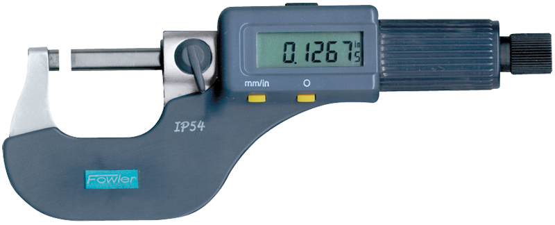 0 - 3" / 0 - 75mm Measuring Range - .00005/.001mm Resolution - Friction Thimble - Carbide Face - Electronic Coolant Outside Micrometer Set with SPC - All Tool & Supply