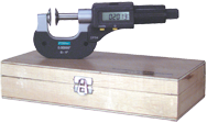 0 - 1"/0 - 25mm Measuring Range - .00005"/.001mm Resolution - Ratchet Thimble - High Speed Steel Face - Electronic Disc Micrometer - All Tool & Supply