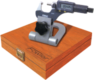 Kit Contains: 0-1" IP54 Fluid Resistant Electronic Micrometer (54-860-001); Compact Folding Micrometer Stand (52-247-005); 2 Ball Attachments; Wooden Case - Micrometer Inspection Set - All Tool & Supply