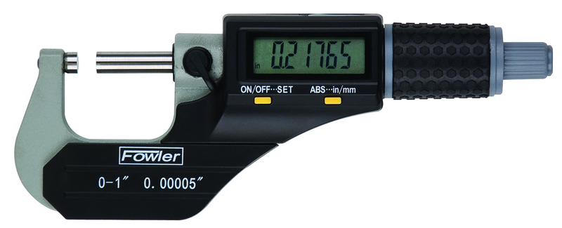 0 - 1"/0 - 25mm Measuring Range - .00005"/.001mm Resolution - Ratchet Thimble - Carbide Face - X-TRA Value II Digitial Outside Micrometer - All Tool & Supply