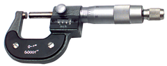 0 - 1'' Measuring Range - .0001 Graduation - Ratchet Thimble - Carbide Face - Digital Outsite Micrometer - All Tool & Supply