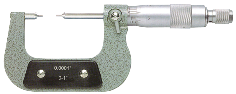 2 - 3'' Measuring Range - .0001 Graduation - Ratchet Thimble - Carbide Face - Spline Micrometer - All Tool & Supply