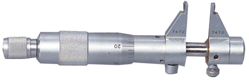 1 - 2'' Measuring Range - .001 Graduation - Ratchet Thimble - Hardened & Ground Face - Inside Micrometer - All Tool & Supply