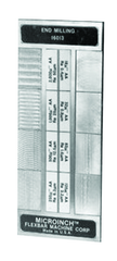 #16017CAL - 8 Specimans for Checking E.D.M. Roughness Results - Microinch Comparator Plate with Certification - All Tool & Supply