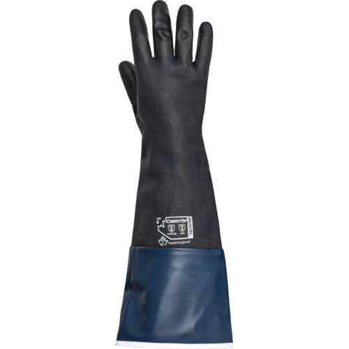 Chemical resistant, extended cuff gloves that guard against heat up to 204°C / 400°F