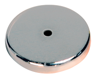 Low Profile Cup Magnet - 2-1/32'' Diameter Round; 47.5 lbs Holding Capacity - All Tool & Supply