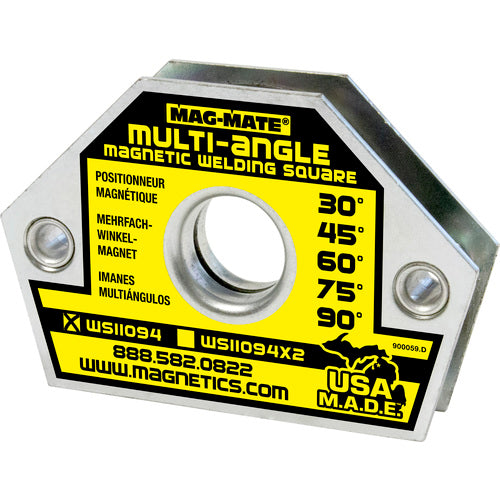 Magnetic Welding Square - 10 Angle-3 3/8″ × 1/2″ × 2 9/16″-23 lbs Holding Capacity - All Tool & Supply