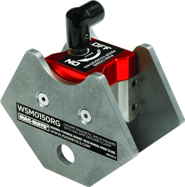 On/Off Rare Earth Magneitc Welding Square - 4" Length - 150 lbs Holding Capacity - All Tool & Supply