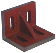 6 x 5 x 4-1/2" - Machined Webbed (Closed) End Slotted Angle Plate - All Tool & Supply