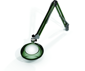 Green-Lite® 5" Racing Green Round LED Magnifier; 43" Reach; Table Edge Clamp - All Tool & Supply